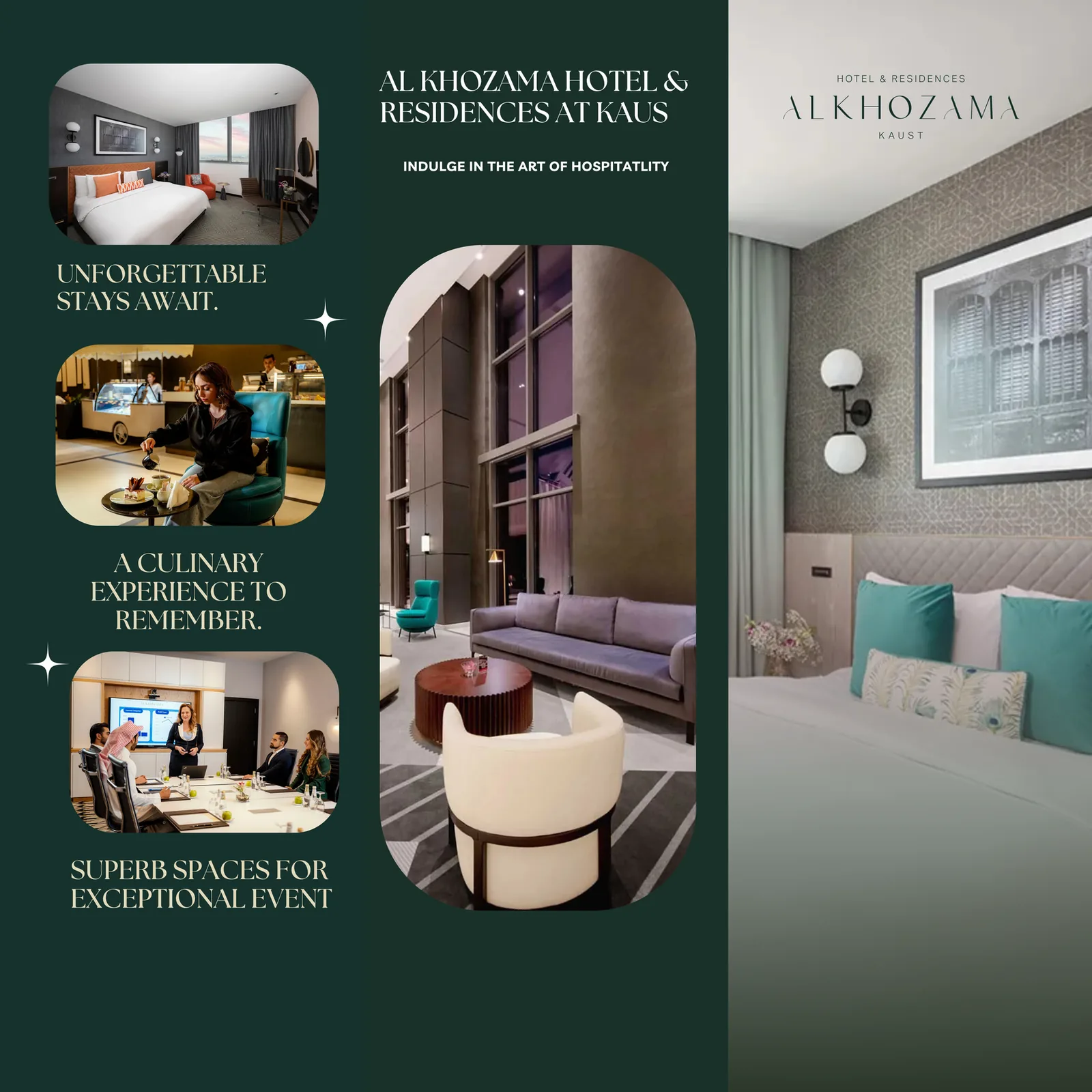 Luxury hotel brochure design for Al Khozama Hotel & Residences